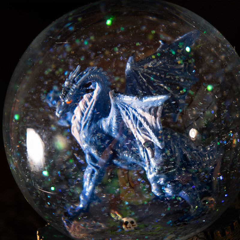 Midnight Dragon Water Globe