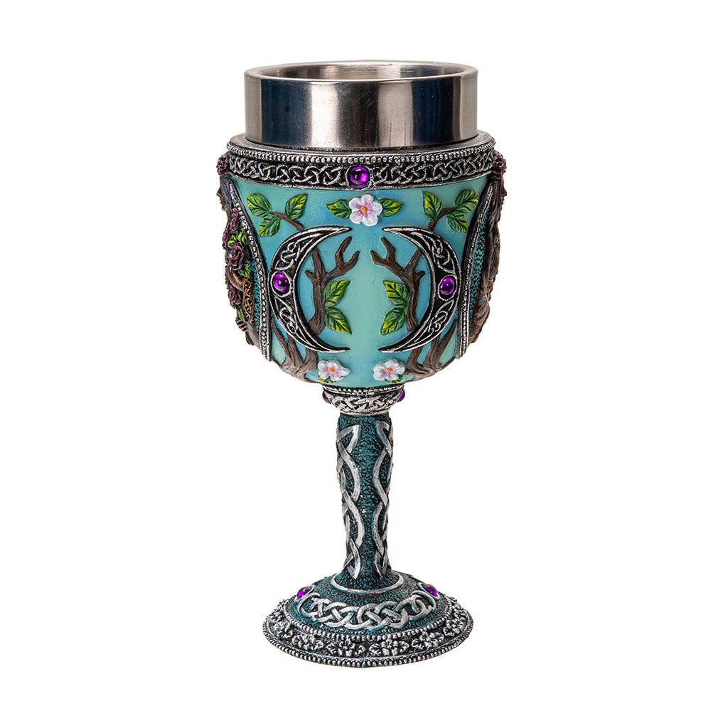 Triple Goddess Maiden Goblet