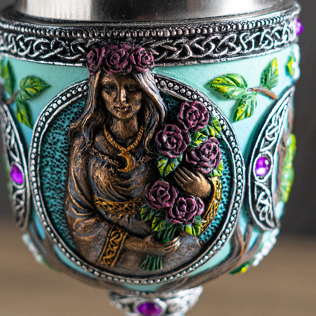 Triple Goddess Maiden Goblet
