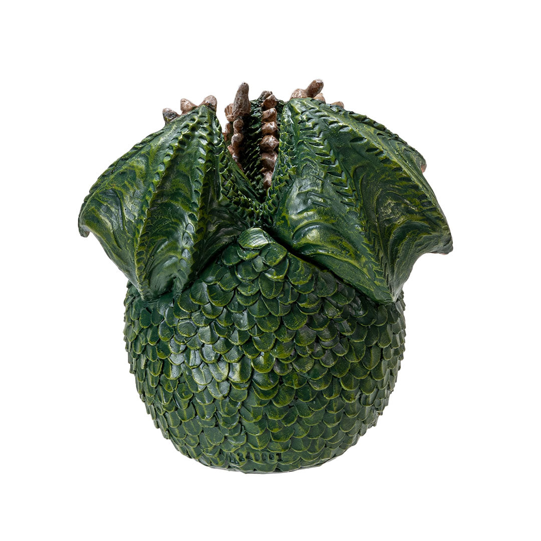 Green & Red Dragon Hatchling in Egg Figurine