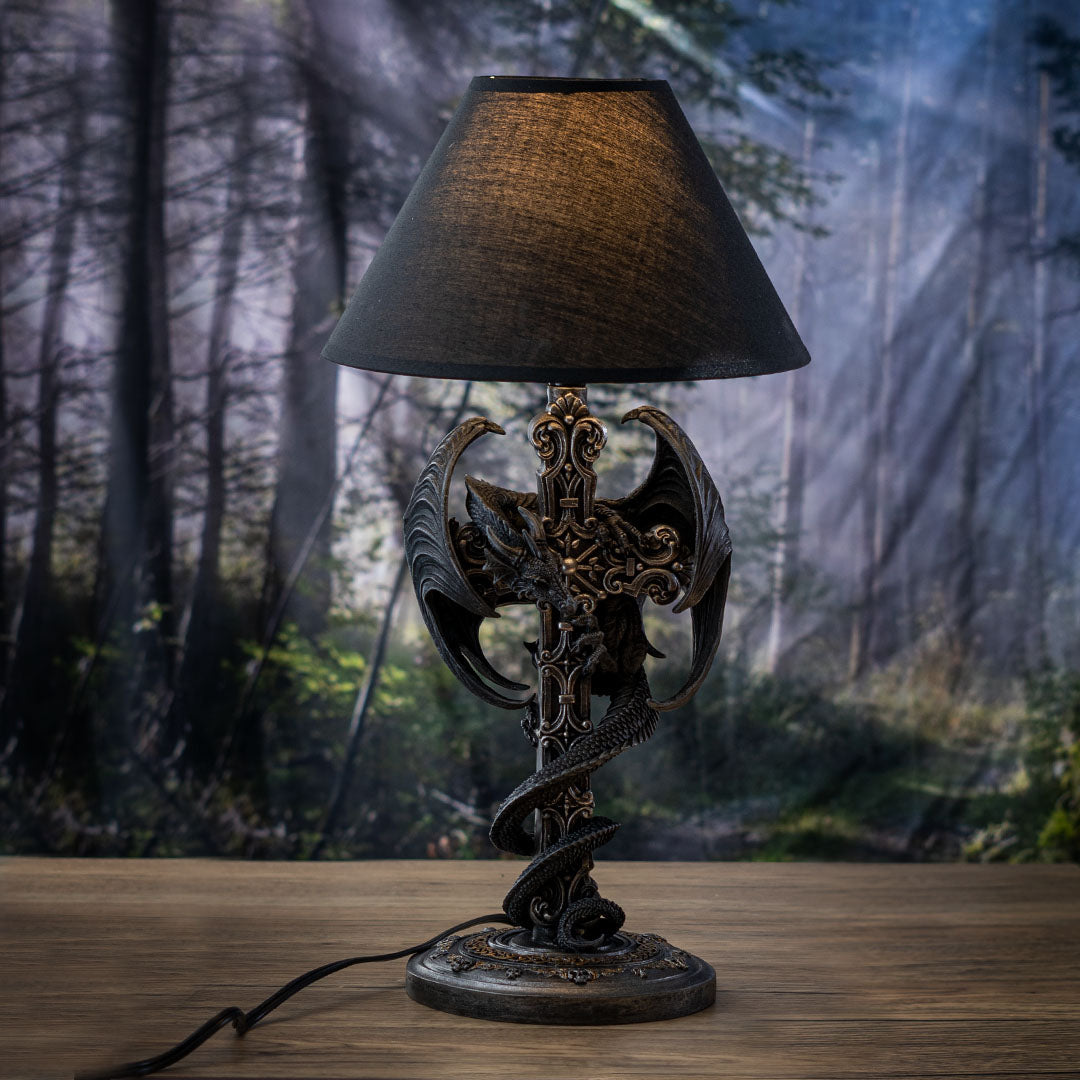 Black Cross Dragon Lamp