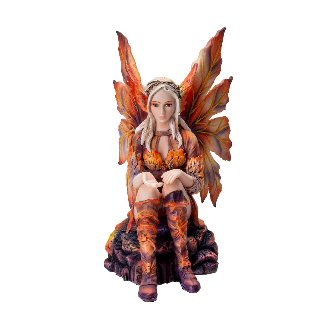 Sitting Fire Fairy Figurine