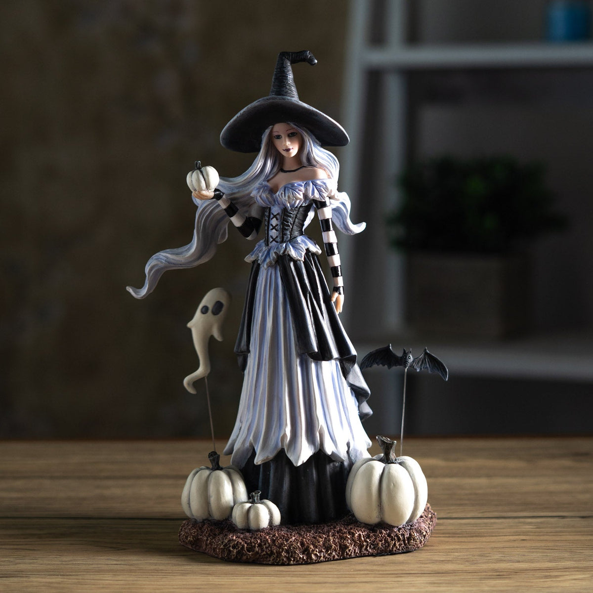 Ghost Pumpkins Witch Figurine by Amy Brown