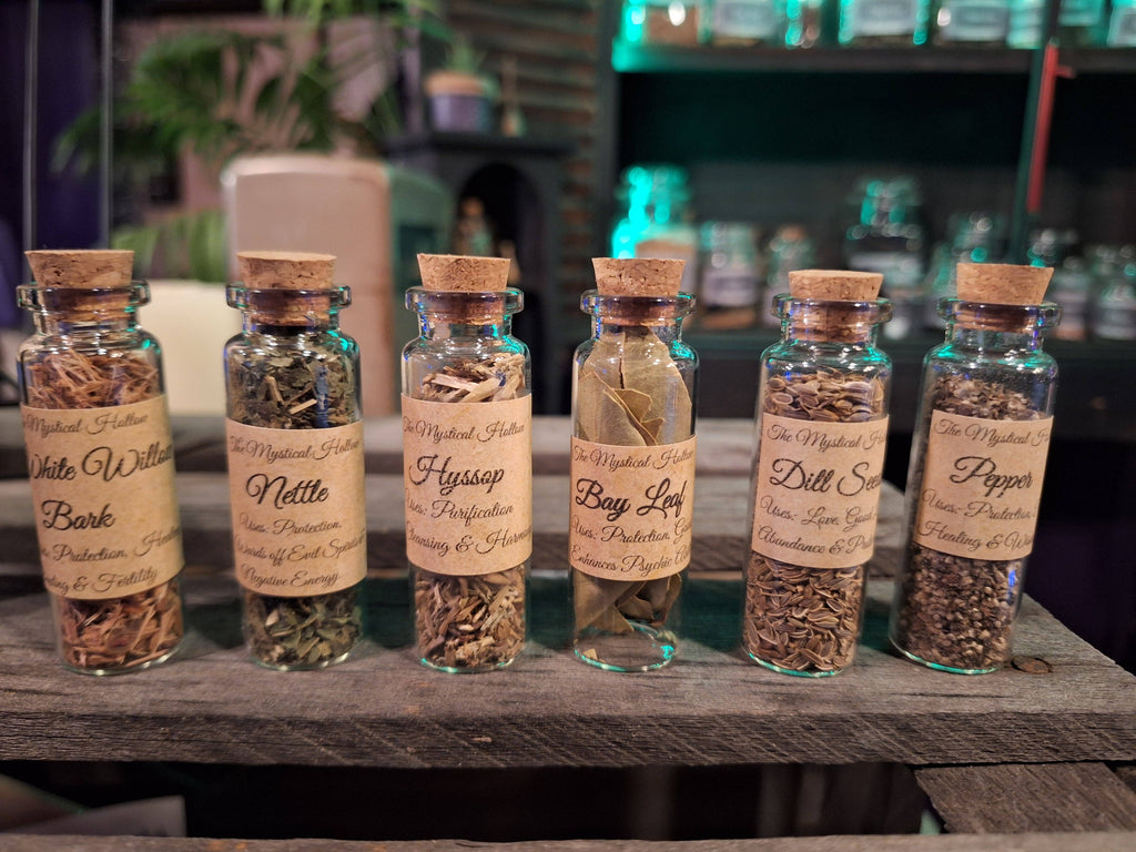 Herb Jars--Dried: 10 Bottles