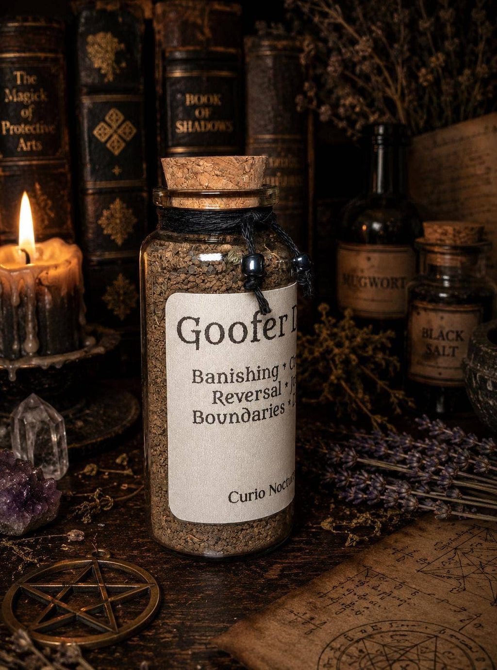 Goofer Dust Powder for Hexing & Protection in Glas