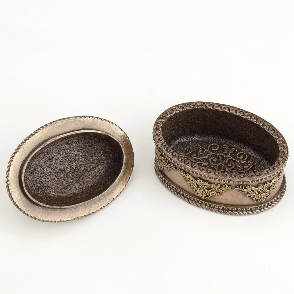 Lying Horse Oval Trinket Box
