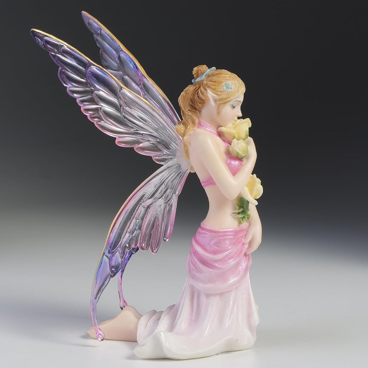 Aromatic Fairy Smelling Flower Buds Figurine