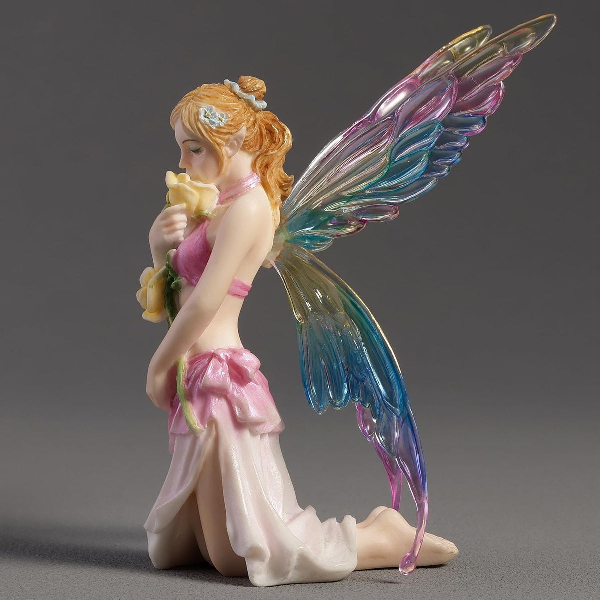 Aromatic Fairy Smelling Flower Buds Figurine