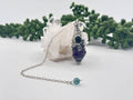 Gemstone Pendulum  12 Faceted Antique Silver Color : Amethyst