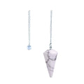 6 sided Pendulum - Howlite