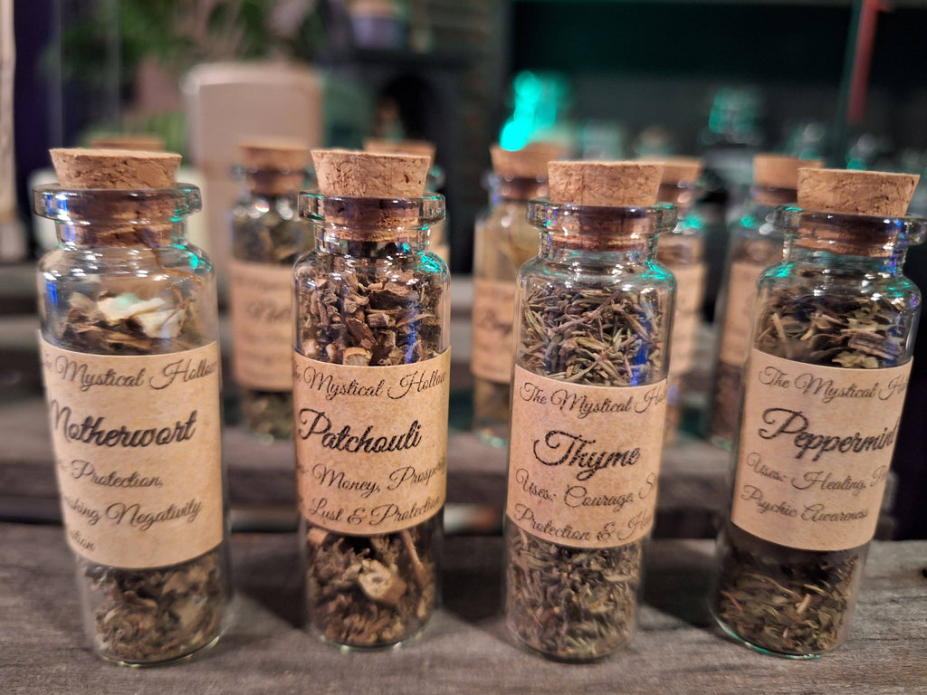 Herb Jars--Dried: 10 Bottles