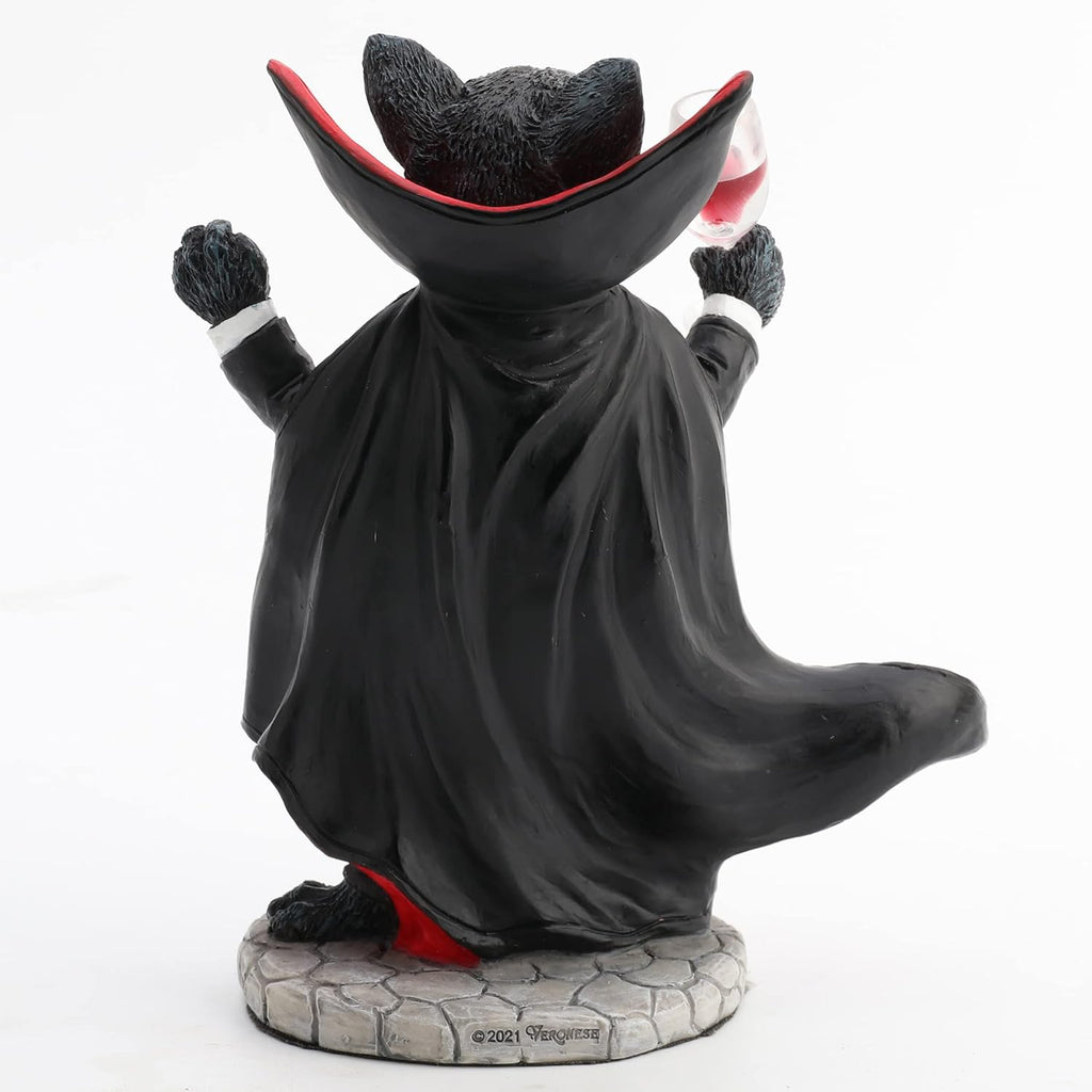 Vampire Cat Wine Taster Figurine