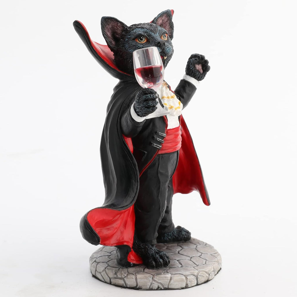 Vampire Cat Wine Taster Figurine