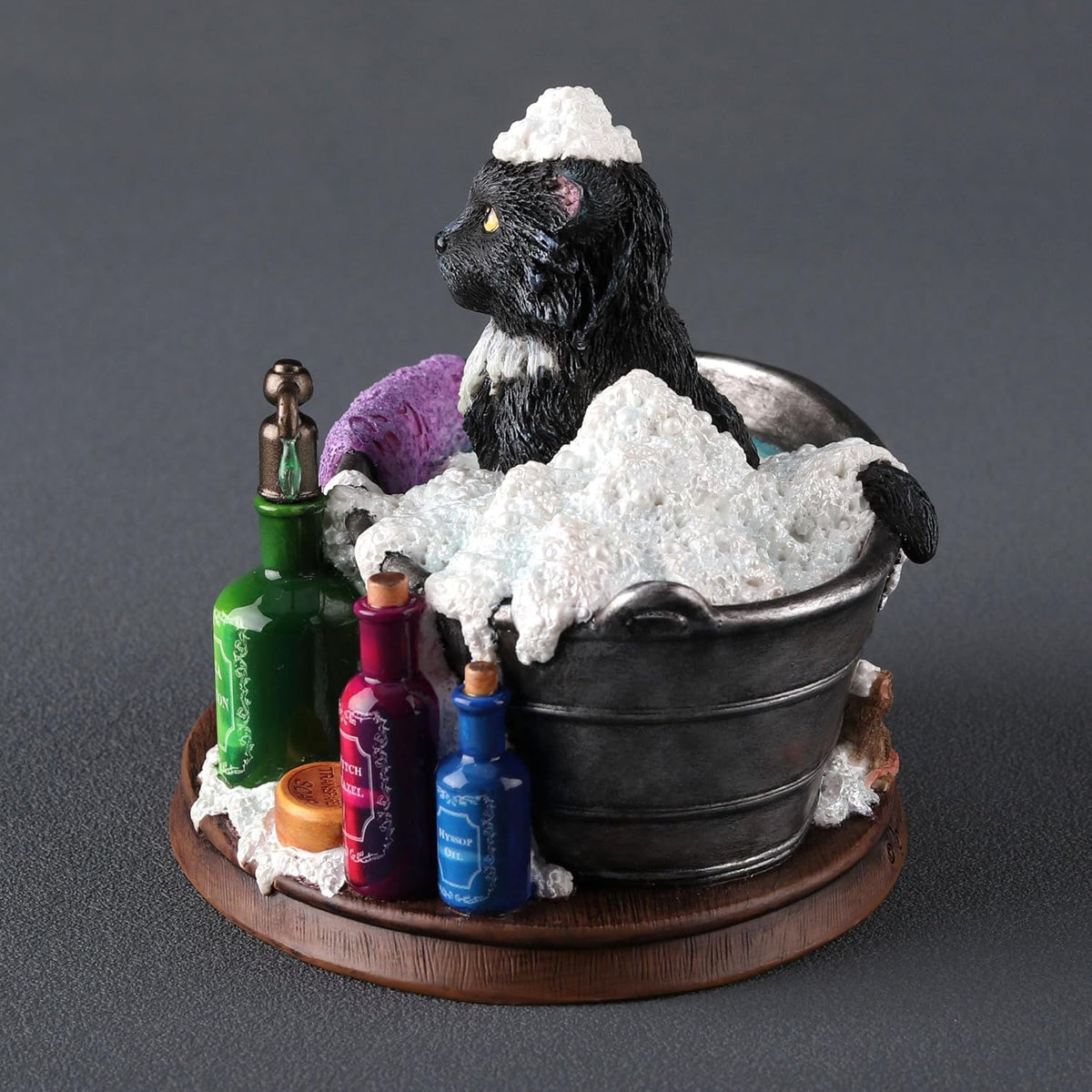 Bath Time Cat Figurine by Lisa Parker