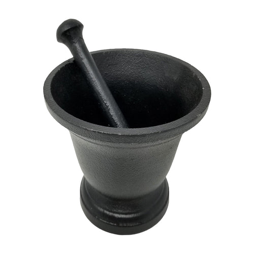 Cast Iron Mortar and Pestle 4-1/4"