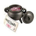 Rose Smudge Candle in Cast Iron Cauldron