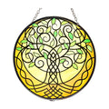 Celtic Tree of Life Glass Suncatcher