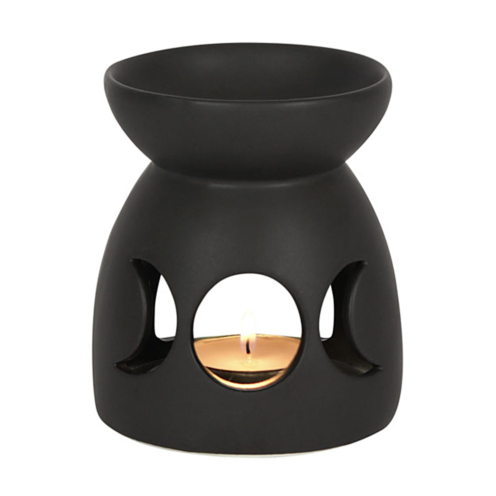 Triple Moon Ceramic Aroma Lamp 4"