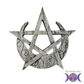 Crescent Moon Pentacle Plaque