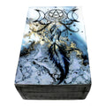 Dreamcatcher Blue Black Wooden Box 4" x 6"