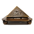 Solid Brass Egyption 9 Pyramid Cone Burner