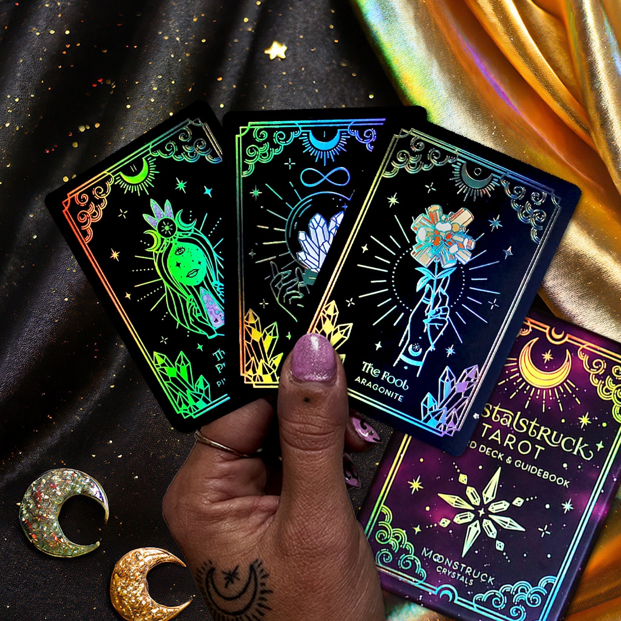 MINI Gold Crystalstruck Tarot© Card Deck