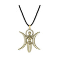 Triple Moon Goddess Necklace