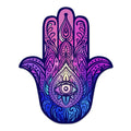 Hamsa Hand Color Sticker 4" x 3.25"