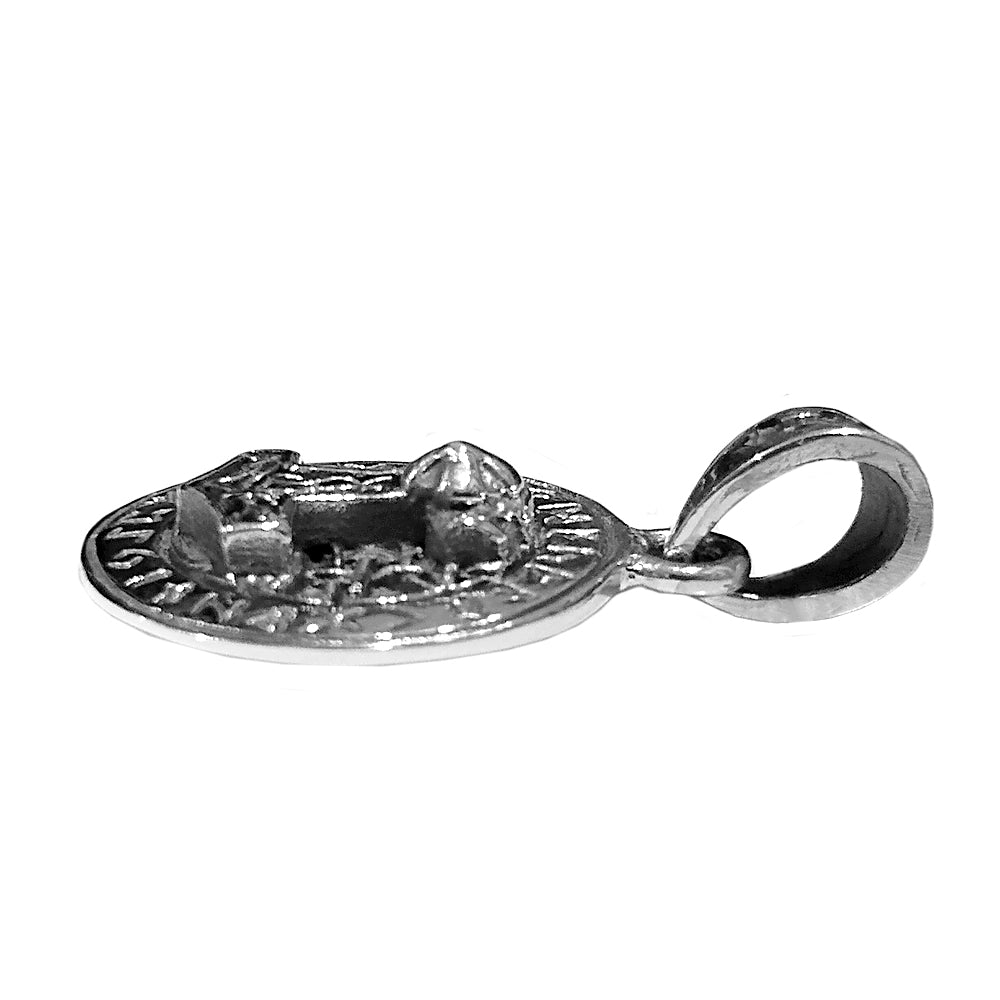 Mjolnir Round Viking Norse Pendant