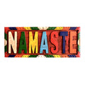 Tibetan Namaste Wooden Wall Hanging Plaque