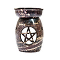 Natural Soapstone Pentacle Aroma Lamp