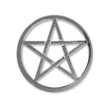 Pentacle Silver Tone Altar Tile