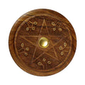 Pentacle Wooden Burner 5"