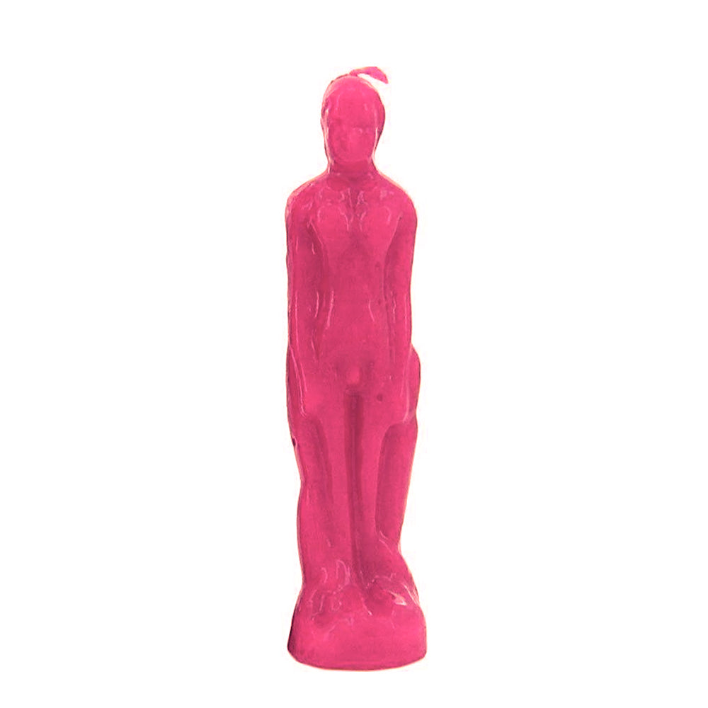 Male Candle - Pink 8"