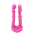 Pink Face to Face Lovers Candle