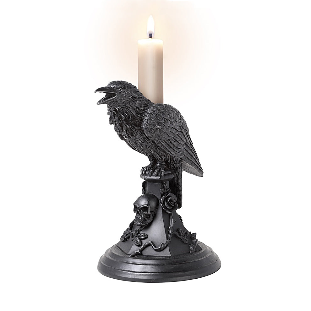 Poe's Raven Candle Stick Holder