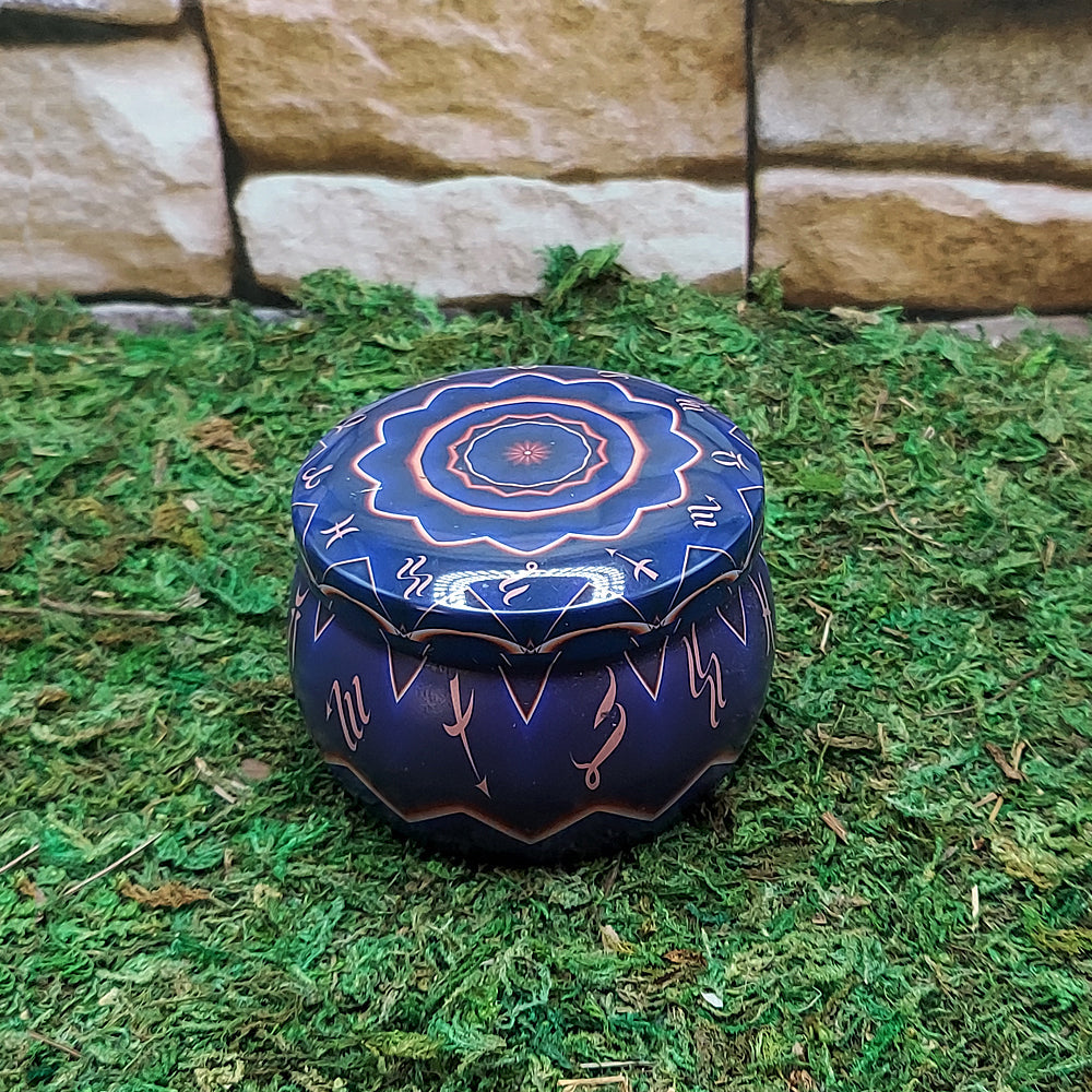 Ritual Tin Candle w/Crystals