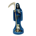 Santa Muerte Statue 6" - Blue