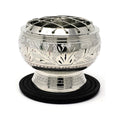 Silver finish Brass Screen Burner w/Coaster