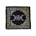Triple Moon Pentagram Altar Cloth 18" x 18"