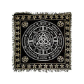 Triquetra Pentacle in Gold & Silver Altar Cloth 36" x 36"