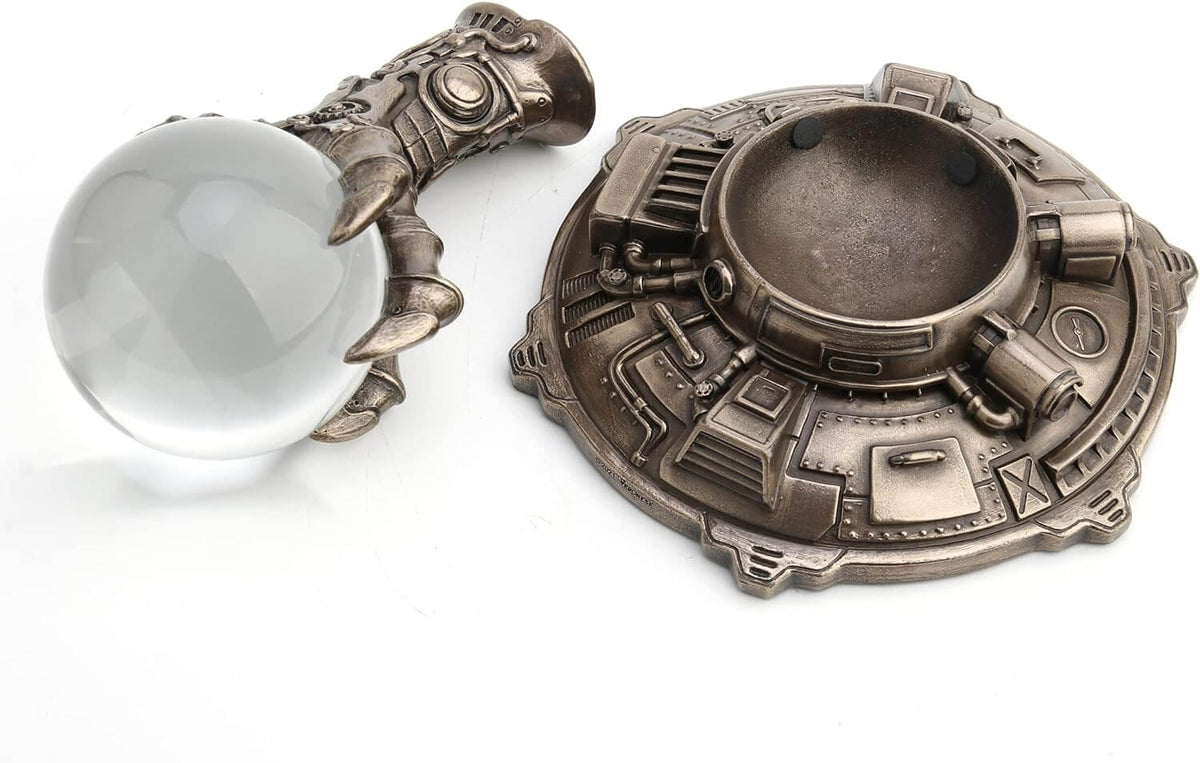 Steampunk Dragon Claw Crystal Ball Figurine