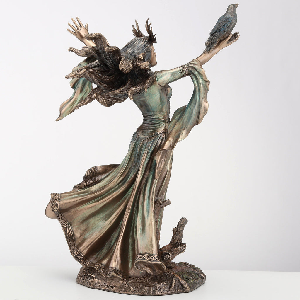 Morgan Le Fay with Raven Figurine