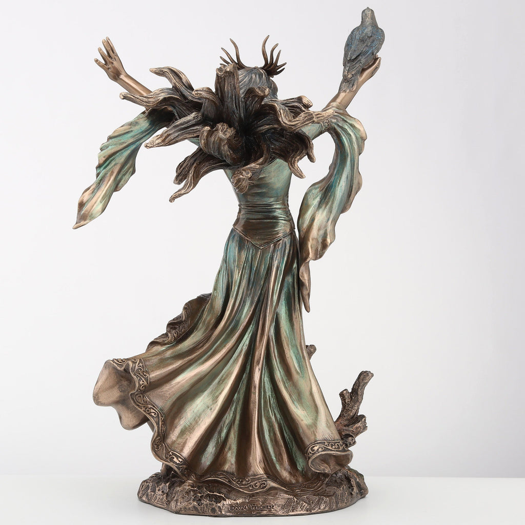 Morgan Le Fay with Raven Figurine