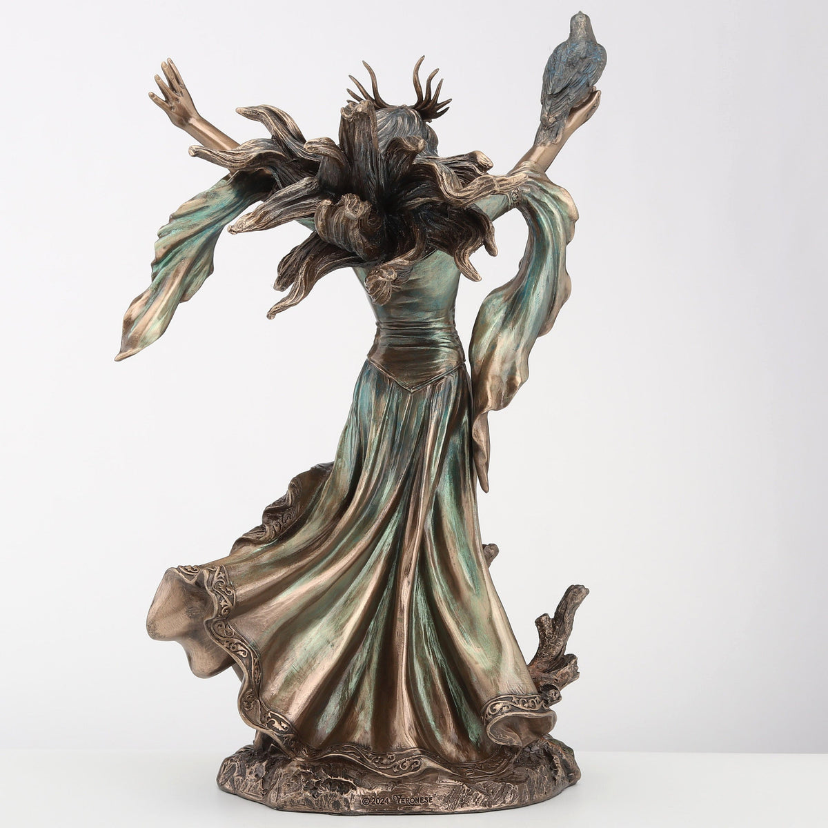 Morgan Le Fay with Raven Figurine