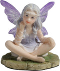 Lavender Thinking Fairy Figurine