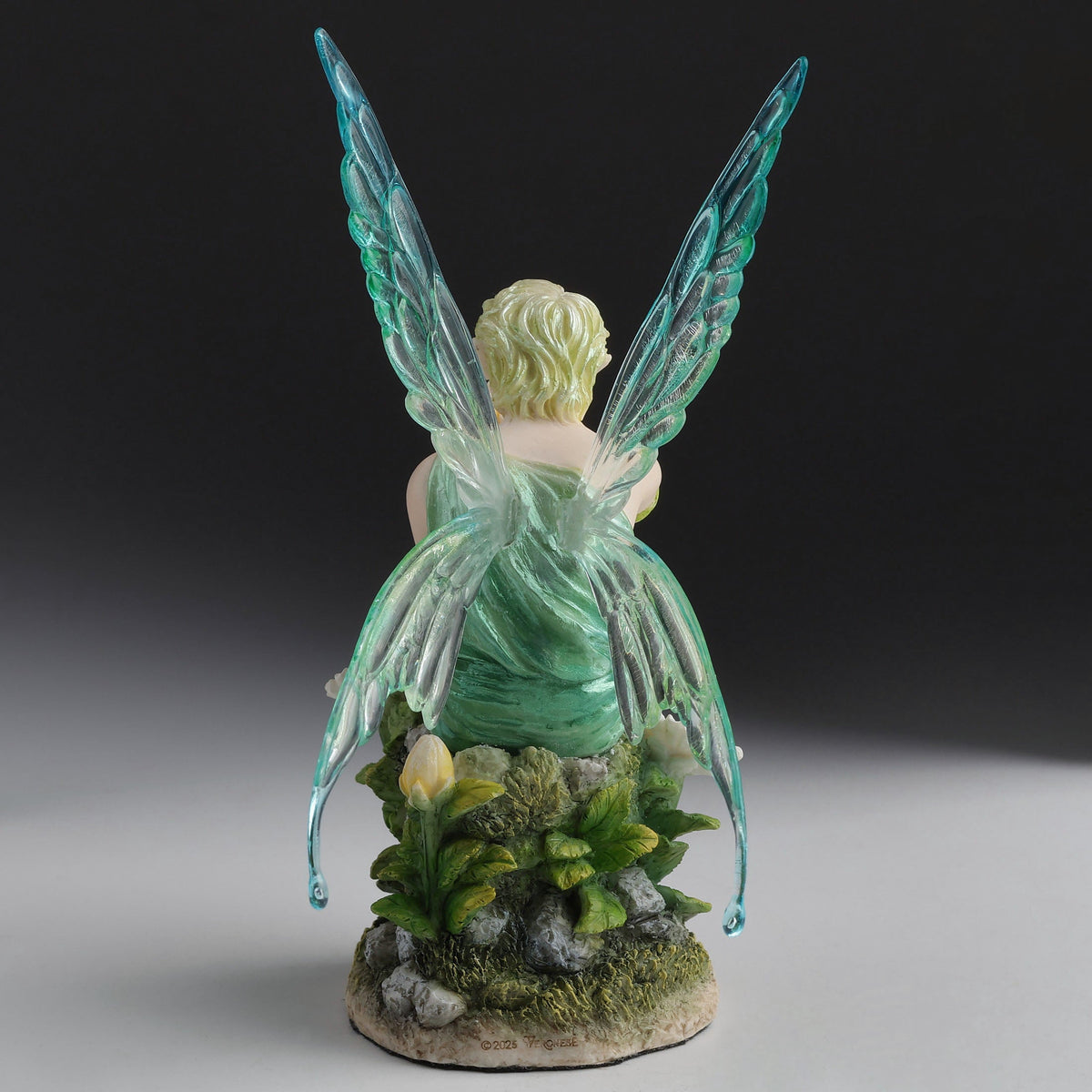 Sitting Daisy Fairy Boy Figurine