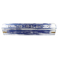 White Wash Wood Incense Box Burner (Blue)