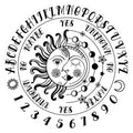 Wooden Pendulum Board - Celestial - White