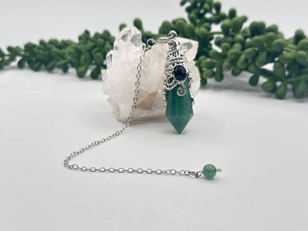 Gemstone Pendulum  12 Faceted Antique Silver Color : Lapis Lazulli